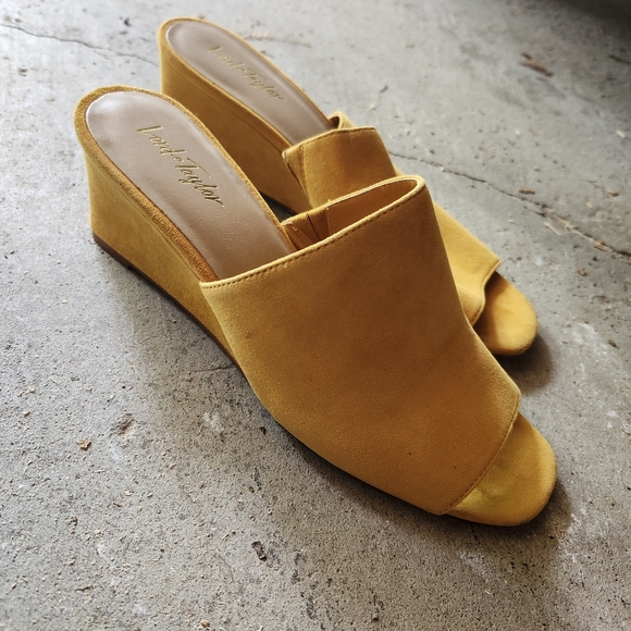 Lord & Taylor Yellow Mules - Picture 2 of 6